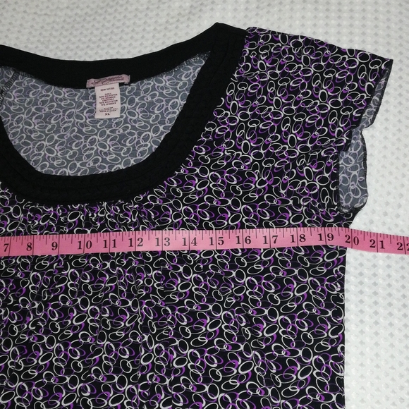 Six Degrees Braid Round Neck Multicolor Women Print Tops Size XL - Picture 10 of 16